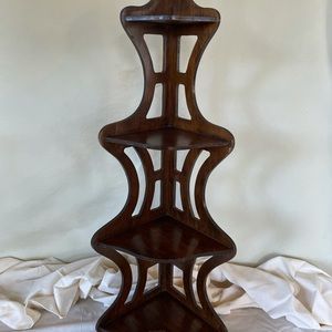 SOLD ELSEWHERE. Mid 60’s Brown Corner Shelf